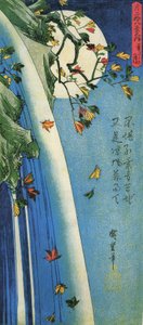 Hiroshige, Hold a vízesés felett alkotó: Utagawa Hiroshige