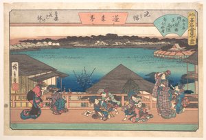 Ikeno Mata (Horai-ya) alkotó: Utagawa Hiroshige