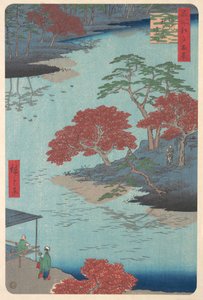 Az ukeji Akiba-szentély belseje alkotó: Utagawa Hiroshige