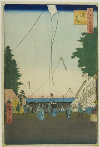 Kasumigaseki, az "Edo száz híres látképe (Meisho Edo hyakkei)" sorozatból. alkotó: Utagawa Hiroshige