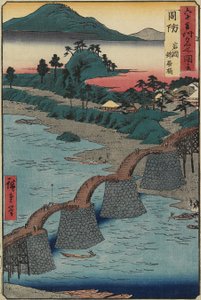 Kintai híd Iwakuniban, Suo tartományban, 1853. december
