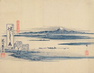 Fuji tájkép (fatömbnyomat) alkotó: Utagawa Hiroshige