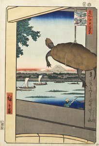 Mannen híd, Fukagawa alkotó: Utagawa Hiroshige