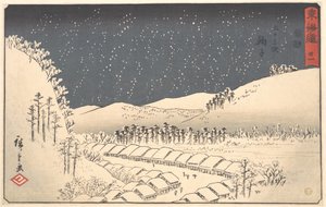 Mariko, a Tōkaidō sorozatból, közismert nevén Reisho Tōkaidō alkotó: Utagawa Hiroshige