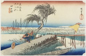 Mie folyó, Yokkaichi, 1833 körül