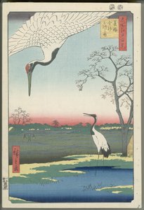 Minowa, Kanasugi és Mikawashima alkotó: Utagawa Hiroshige