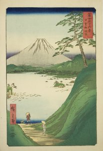 Misaka Pass in Kai Province (Kai Misakagoe), from the series "Thirty-six Views of Mount Fuji (Fuji sanjurokkei)" alkotó: Utagawa Hiroshige