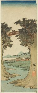 Majomhíd alkotó: Utagawa Hiroshige