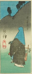 Koya-hegy Kii tartományban (Kii, Koya), a sz. 16 a "Kivágott képek a tartományokból" sorozatból alkotó: Utagawa Hiroshige