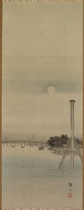 Éjszakai látkép a Sumida-folyón alkotó: Utagawa Hiroshige