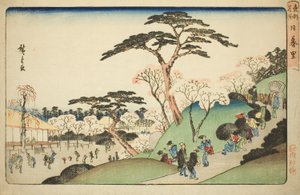 Nippori, a "Híres helyek a keleti fővárosban (Toto meisho)" sorozatból alkotó: Utagawa Hiroshige