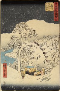 38. számú Nakayama falu Fujikawában, 1855 júliusában