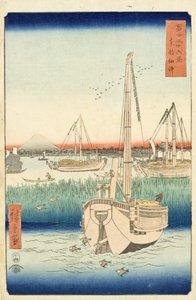 Tsukuda előtt a keleti fővárosban alkotó: Utagawa Hiroshige