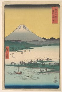 Miho fenyvesei Suruga tartományban alkotó: Utagawa Hiroshige