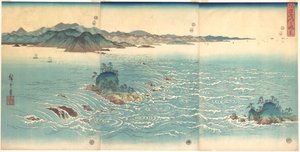 Zuhatagok Narutónál alkotó: Utagawa Hiroshige