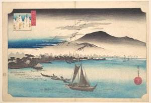 Hazatérő libák Katadánál alkotó: Utagawa Hiroshige