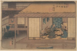 Shimono Suwa állomás alkotó: Utagawa Hiroshige