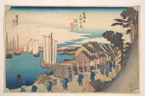 Sinagava; Soko Detacsi alkotó: Utagawa Hiroshige