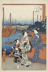 Hatodik hónap, látogatás a Fudzsi megtekintésére, Teppozu alkotó: Utagawa Hiroshige