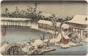 Havazás a Kameido Tenman szentélyben, 1832-1834