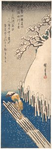 Hó a Sumida folyón alkotó: Utagawa Hiroshige