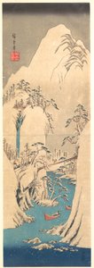 Havas szurdok alkotó: Utagawa Hiroshige