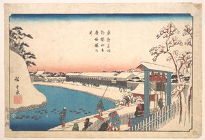 Soto Sakurada, Benkei Bori, Sakura-no-i alkotó: Utagawa Hiroshige