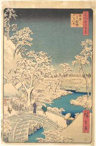 Taiko hídja, Meguro, havas estén alkotó: Utagawa Hiroshige