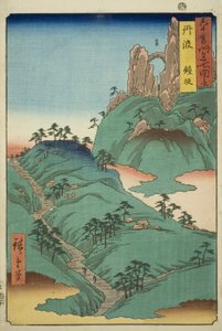 Tamba producer: Kane Sope (Tanba, Kanesaka), a sorozatból (Rokujuyoshi Meisho Zue)” alkotó: Utagawa Hiroshige