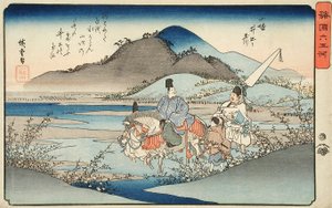 Az Ide-ékszerfolyó Yamashiro tartományban alkotó: Utagawa Hiroshige