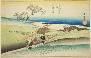 The Village of Yase (Yase no sato), from the series "Famous Places in Kyoto (Kyoto meisho no uchi)" alkotó: Utagawa Hiroshige