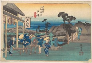 Totsuka; Moto Machi Betsudo alkotó: Utagawa Hiroshige