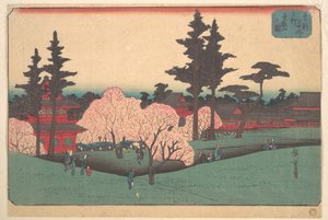 Kilátás az Ueno-hegyre alkotó: Utagawa Hiroshige