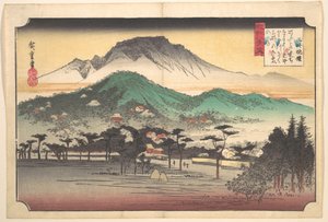 Esti harangok a Mii-templomnál alkotó: Utagawa Hiroshige