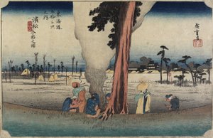 Téli jelenet, Hamamatsu, 1833 körüli.