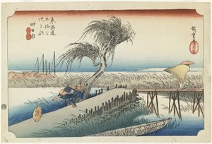 Yokkaichi-Látható folyó, kb. 1833