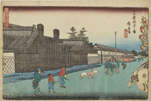 „Shiba Shinze’niza” az „Edo legszebb látképei” című sorozatból alkotó: Utagawa Hiroshige