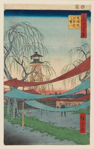 Hatsune Riding Grounds, Bakuro-cho, designed 1857 alkotó: Utagawa Hiroshige II