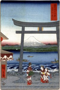 A gésa terve is szerencse t Fuji Japan alvás p Hayashi t Hiroshige Utagawa