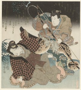 Egy férfi és egy nő harcban alkotó: Utagawa Kunisada (I)