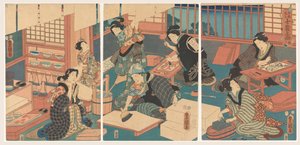 A nők képeket készítenek alkotó: Utagawa Kunisada (I)