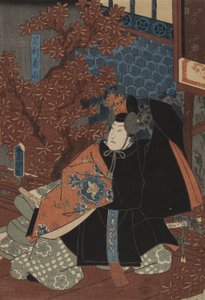 Yoshihisa Ashikaga és Sakura Higashiyama alkotó: Utagawa Kunisada