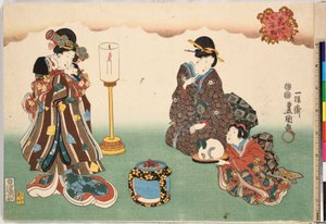 Esti hó Bo-setsu, a Nyolc figurális nézet sorozatból, Sugata Hakkei, kb. 1850., kb. 1850 alkotó: Utagawa Kunisada