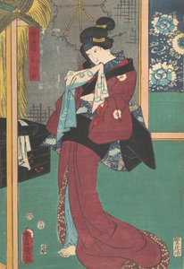 Nyomtatás, 19. század., 19. század. alkotó: Utagawa Kunisada