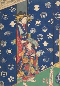 Nyomtatás, 19. század., 19. század. alkotó: Utagawa Kunisada