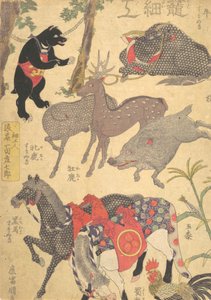 Nyomtatás, 19. század., 19. század. alkotó: Utagawa Kunisada