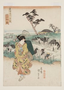 Kilátás Chiryre? (Chiry? no zu) (színes fatömbnyomat) alkotó: Utagawa Kunisada