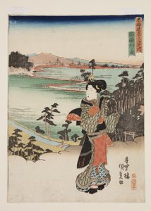 A kőgyógyszerész képe (a kőgyógyszerész alakja) alkotó: Utagawa Kunisada