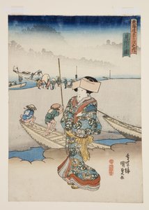 Megtalált nézet (a megtalálás ábrája) (ez a DB ck p Hayashi t) alkotó: Utagawa Kunisada