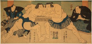 Ez egy kis m-field t, de ez is egy másik gázvezérlő Ayusegawa. Kuniteru Utagawa (1808-1876)
